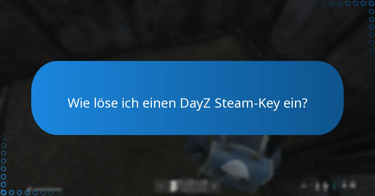 Was soll ich tun, wenn mein DayZ Steam-Key nicht funktioniert?